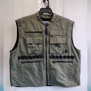 Structure U.S. M20 Mens Hunting Vest Fleece Lining Zip Front - Military Size XL